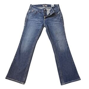 Ariat FR Jeans Womens 31S Blue Mid Rise Boot Work Pant Flame Resistant 10019544